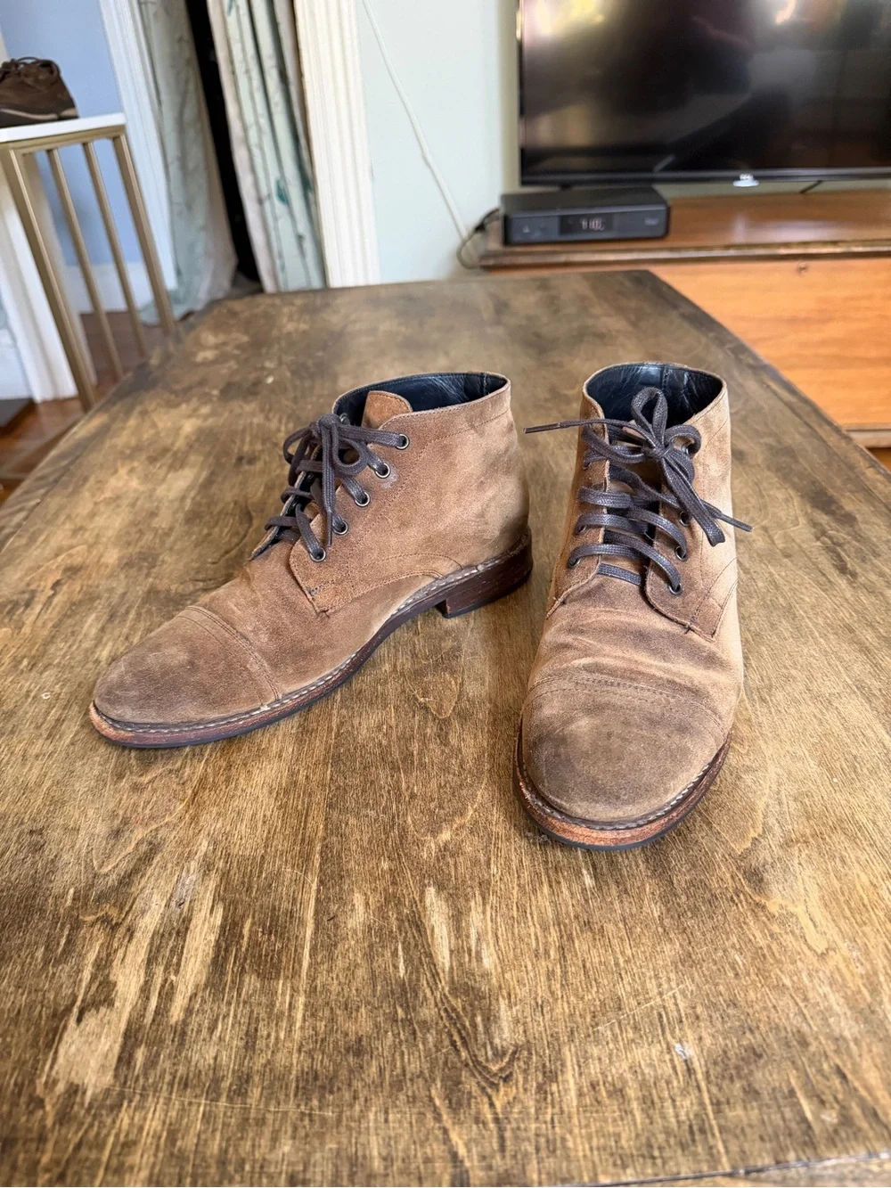 Thursday Boot Co Everyday Mocca Suede Cap Toe Chukka Boots Men’s 8 US Brown